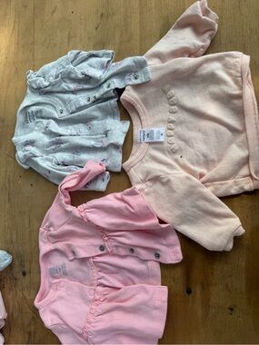 Lot of baby girl newborn clothes